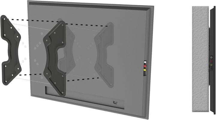 PureMounts PM-ADAPT-C Universeller VESA Vergrösserer 200x200 bis 400x400 2tlg. schwarz, 200x200 bis