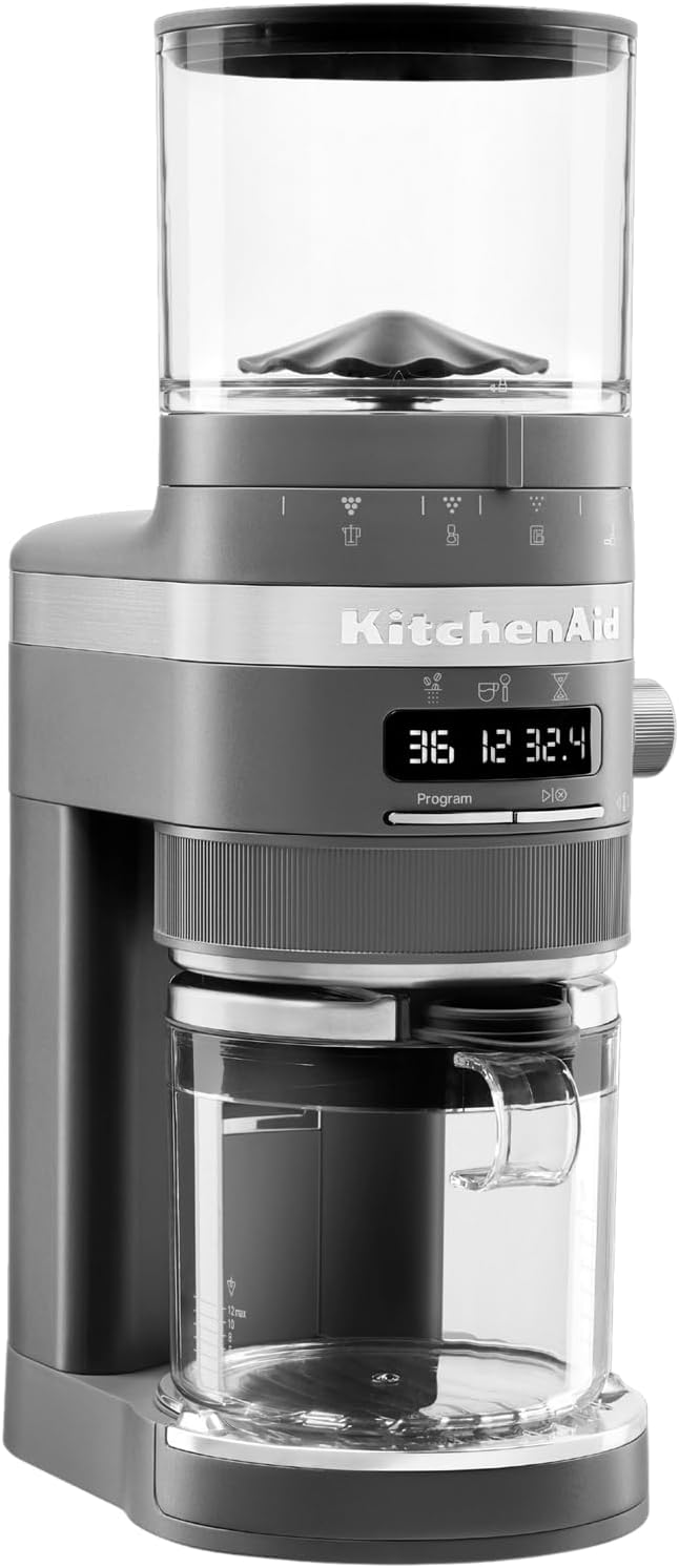 Kitchen Aid KAFFEEMÜHLE - ARTISAN 5KCG8433 - Medaillon silber - von French Press bis Espresso 5KCG84