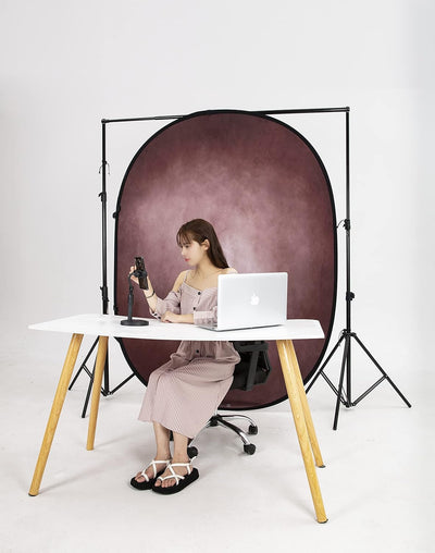 Kate 1.5x2m Grau Blau Walimex Falthintergrund Fotohintergrund Doppelseitiger Hintergrund Backdrop Ba