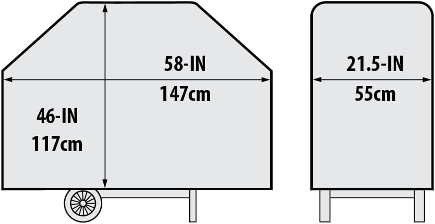 Broil King Abdeckhaube Premium für Crown/Baron 440, 490, Signet 20, 90. Grill-/Grillzubehör, Edelsta
