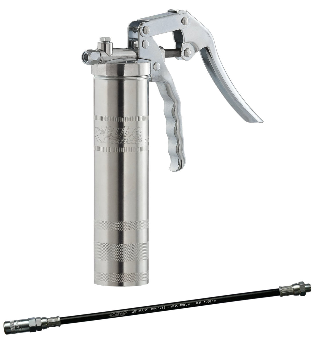 Mato Lube-Shuttle® TG Einhandfettpresse Mit Anschlussgewinde M10x1, Zubehör:Kunststoffschlauch PH-30
