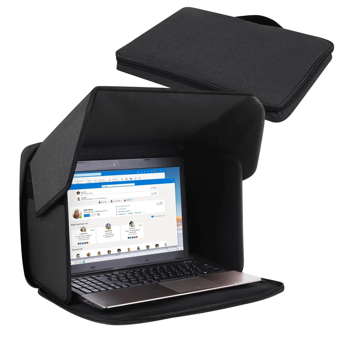 RANJIMA Laptop-Sonnenschutz, Klappbare 2-in-1 Laptoptasche, Universal Computer-Sonnenschutz, Tragbar