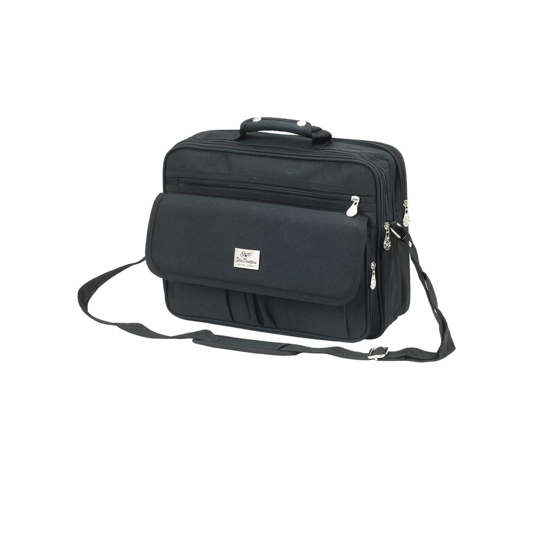 Herren Flugbegleiter Umhängetasche Arbeitstasche Schultertasche Messenger Herrentasche in Schwarz