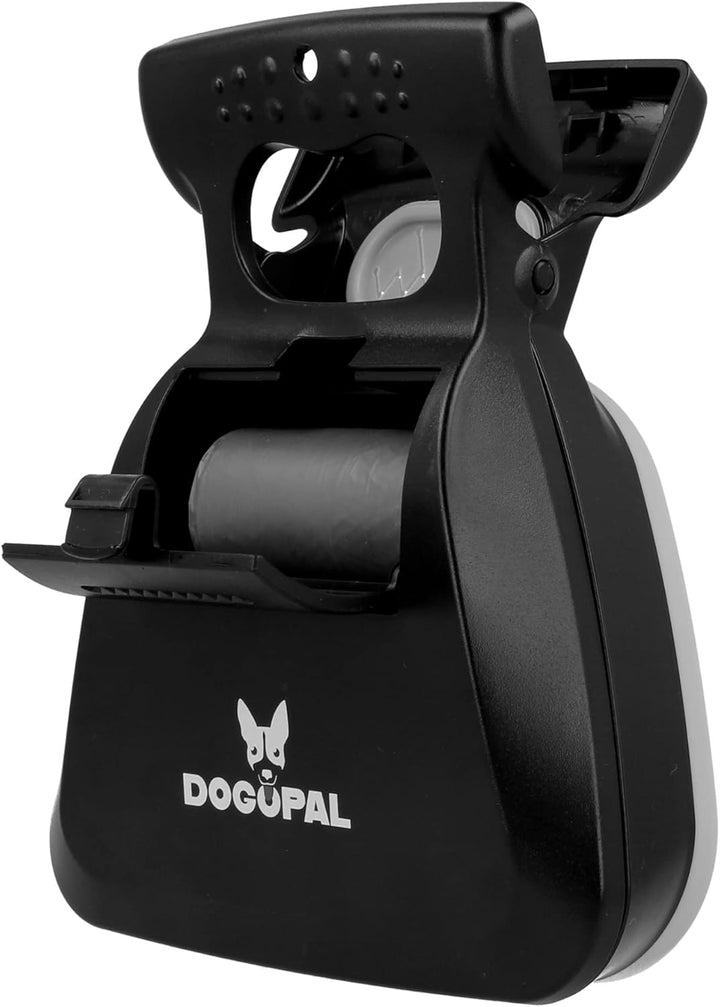 DOGOPAL Hundekotgreifer mit Beutel für Unterwegs - Tragbare Hundekotschaufel mit Erweiterbarem Fach