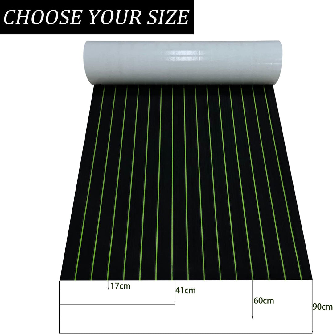 Hzkaicun Eva Schaum Boot 240x17/41/60/90 cm, Teakholz Eva Schaum Bodenbelag, Selbstklebende Deck Tep