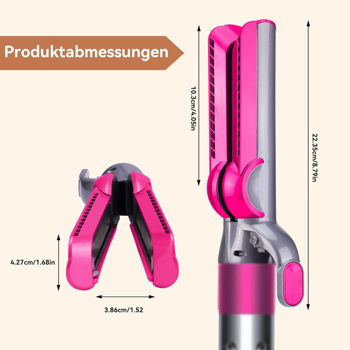 Haarglätter-Aufsatz für Dyson Airwrap, kompatibel mit HS01/HS05/HS08, Ohne heisse Platten: Styling m