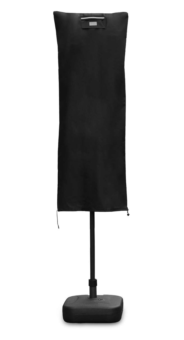 Sekey Schutzhülle für DoppelSonnenschirm, Abdeckhauben für Sonnenschirm 160cm x 62cm Schwarz, 160cm