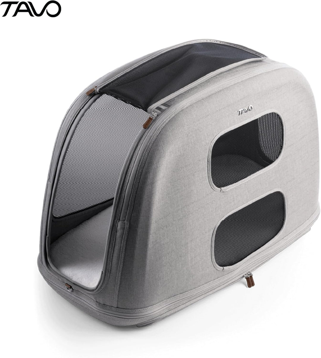 Tavo Crispin Haustier-Transportbox Large – Crash-getestete Auto-Transportbox für Hunde & Katzen, ISO