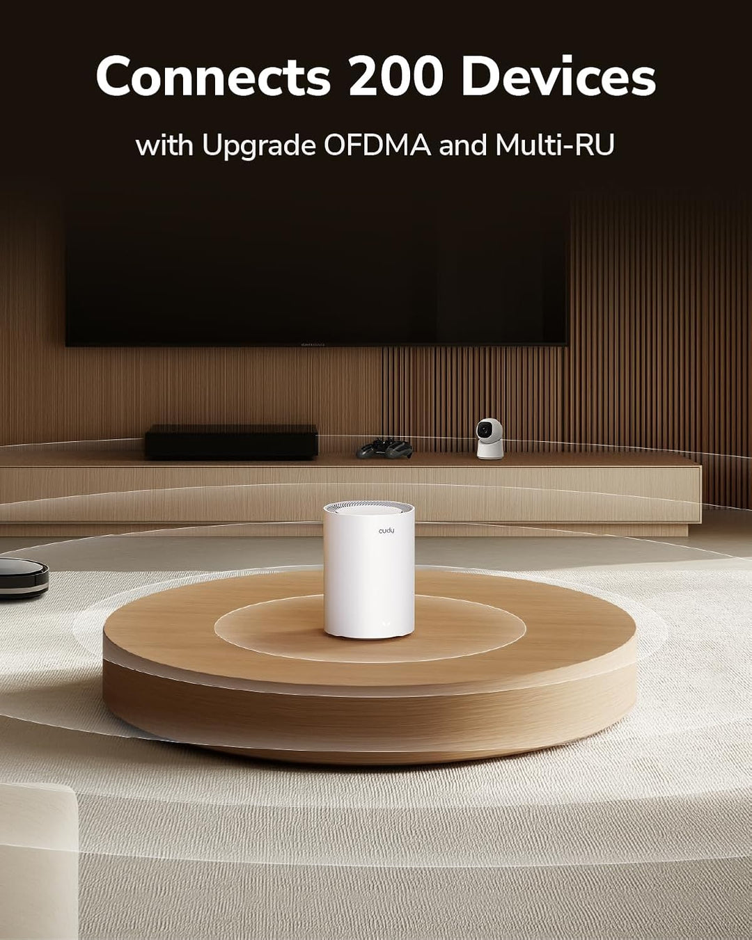 Cudy Dual Band BE3600 WiFi 7 Wi-Fi Mesh System, 3,6 Gbit/s 160 MHz, Abdeckung bis zu 4.800 m², 3 Gig