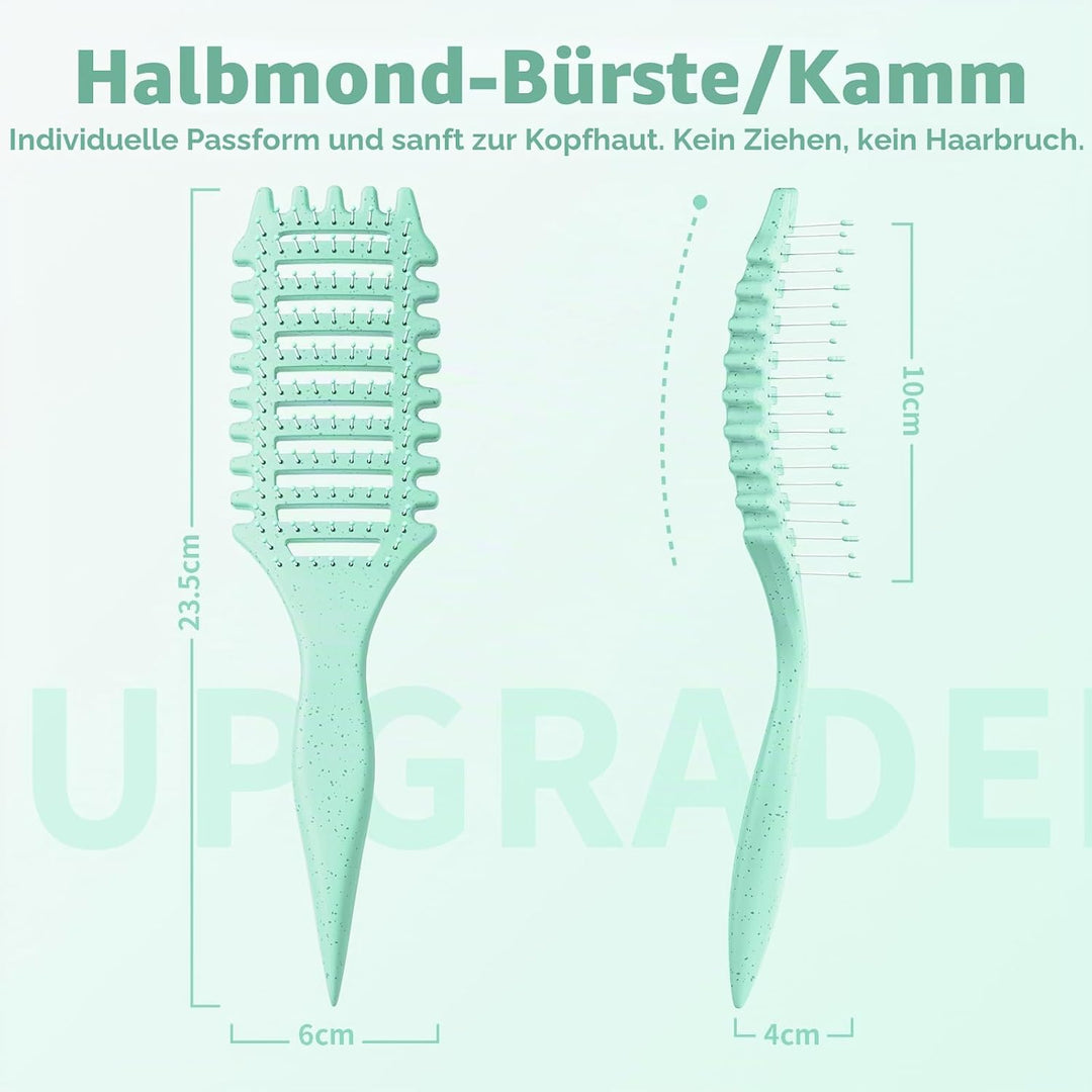 Lockenbürste - Curl Brush & Curly Hair Brush -Haarbürste locken kamm Belüftetes Design, Sanft entwir