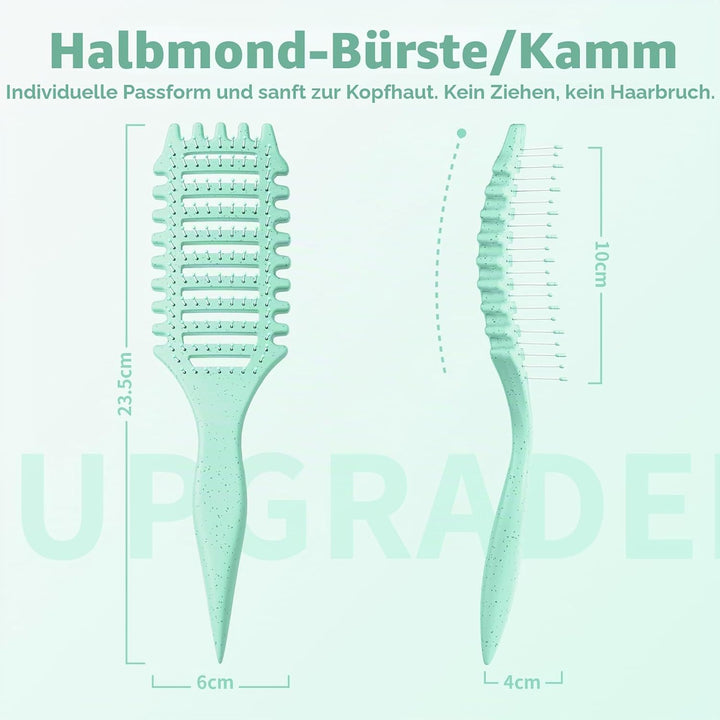 Lockenbürste - Curl Brush & Curly Hair Brush -Haarbürste locken kamm Belüftetes Design, Sanft entwir