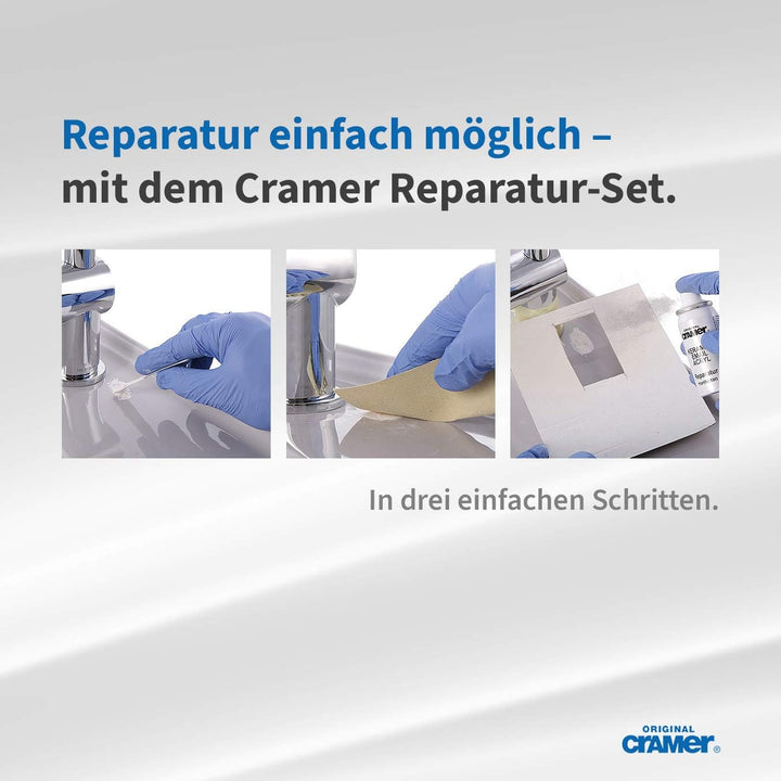 Cramer Reparatur-Set für Keramik, Emaille & Acryl, Manhattan-Grau, CRA16850DE, bei Abplatzungen & Kr