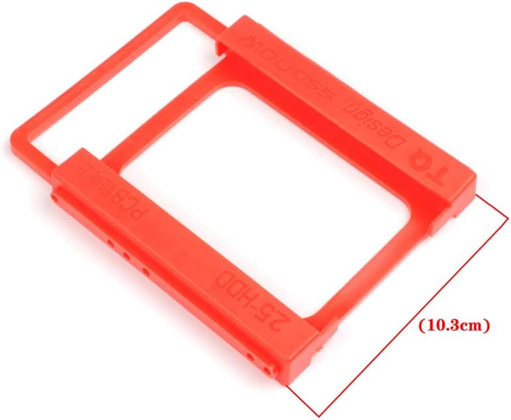 10 Stück SSD HDD Montagehalterung, 2,5 bis 5,25 Zoll Festplattenschacht Adapter PC Festplatte Fach I
