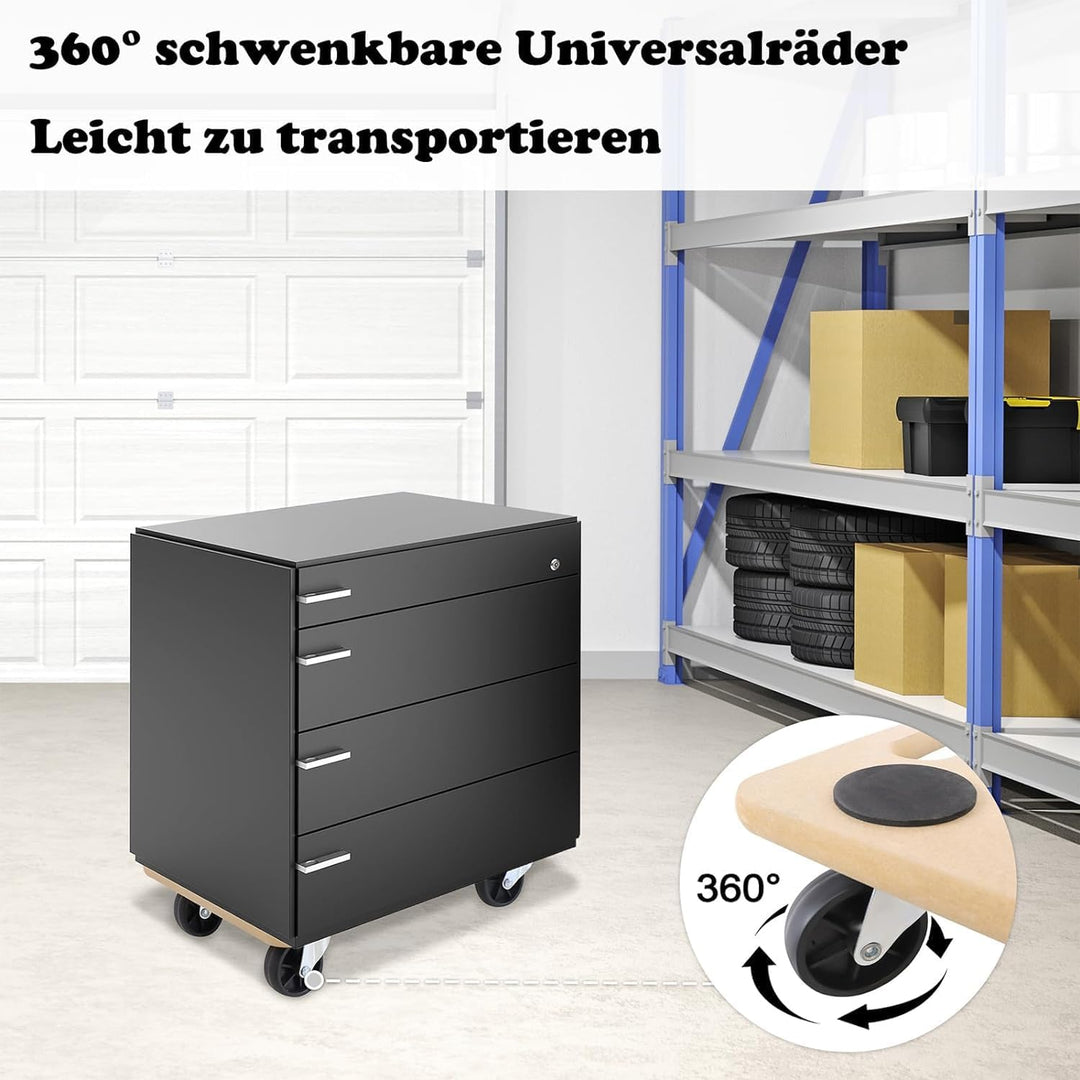 LILIIN 2 Stück Transportroller Rollbrett Möbelroller Roller 590 x 290 mm 200 kg Tragkraft Transporte