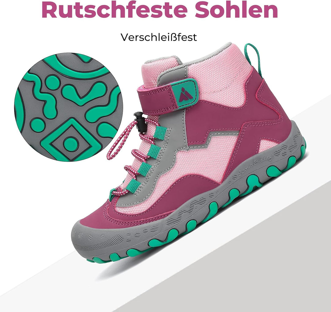 Mishansha Kinder Trekking- &amp; Wanderschuhe Jungen Mädchen Wanderstiefel Outdoor Trekkingschuhe 27 EU