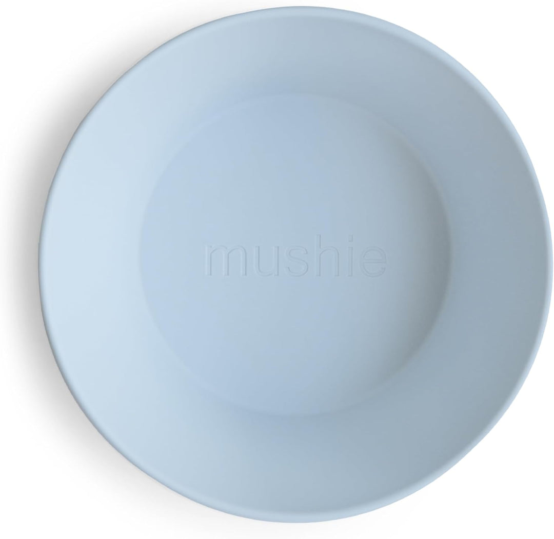 mushie Runde Essgeschirr-Schalen für Kinder | 2er-Set | Hergestellt in Dänemark | BPA-frei | Spülmas