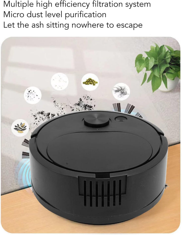 Roboter Staubsauger, USB Lade Mini Smart Kehrroboter, Wischroboter Staubsauger für Holzböden, Fliese
