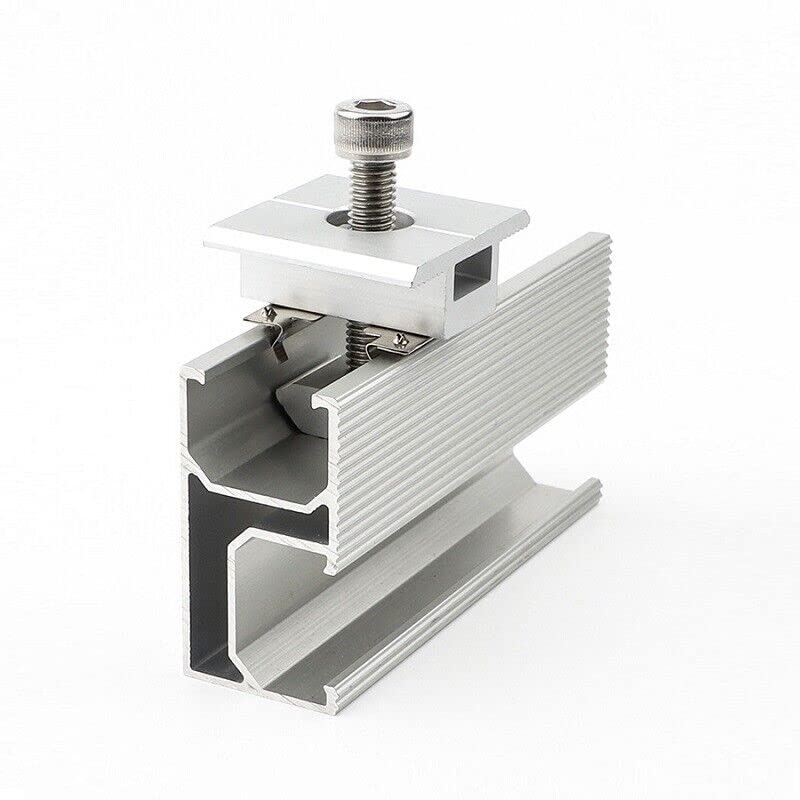 Mittelklemme 6 Stück ALU Mittelklemmen 30MM PV Photovoltaik Solar Trapez Montagehalterungen, Halter