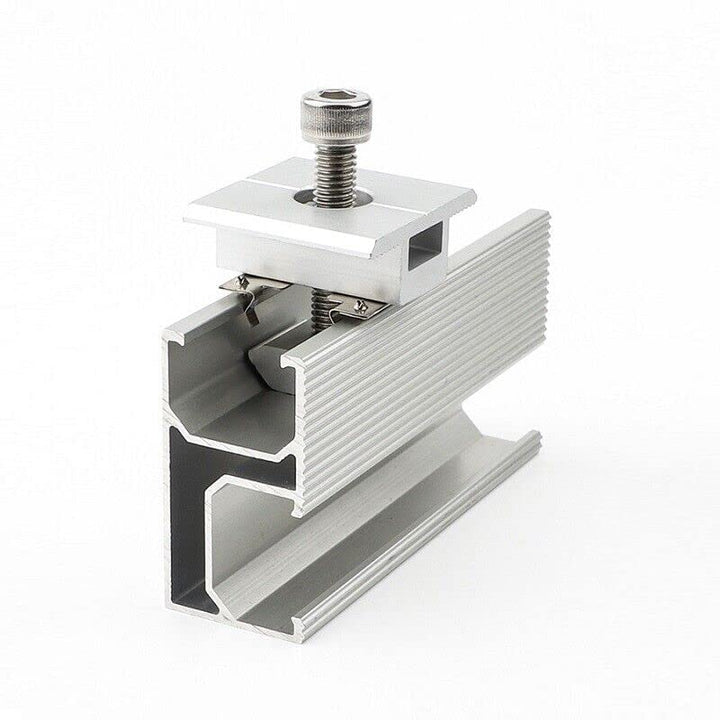 Mittelklemme 6 Stück ALU Mittelklemmen 30MM PV Photovoltaik Solar Trapez Montagehalterungen, Halter