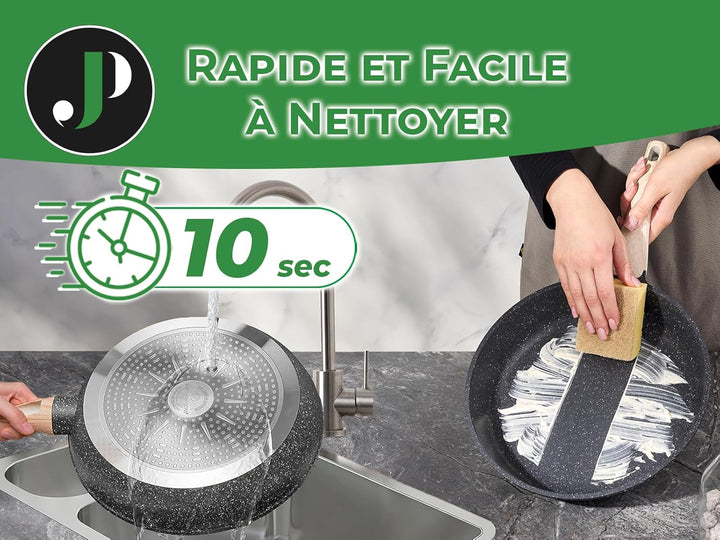 JUST PERFECTO Induktions Töpfe Set - Pfannenset mit deckel - Induktions Töpfe Set - töpfe & pfannen