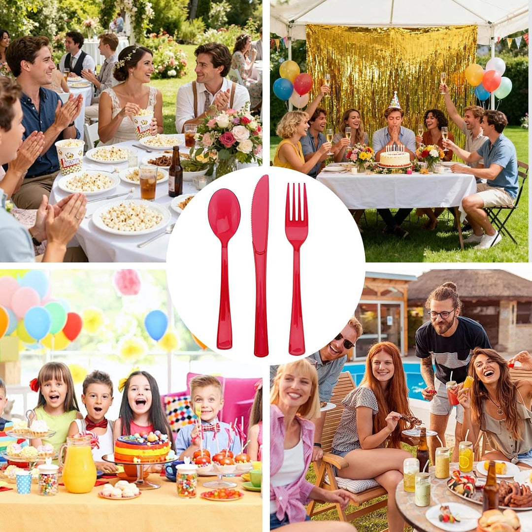 90 Stück Wiederverwendbaren Besteck Set Party Besteck Set Mit Gabeln Messer Und Löffel Reusable Für