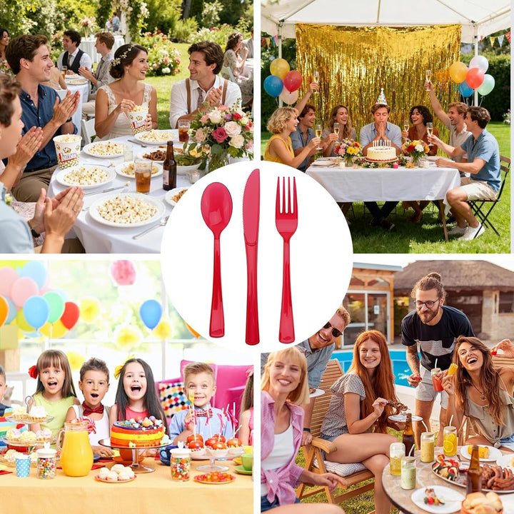 90 Stück Wiederverwendbaren Besteck Set Party Besteck Set Mit Gabeln Messer Und Löffel Reusable Für