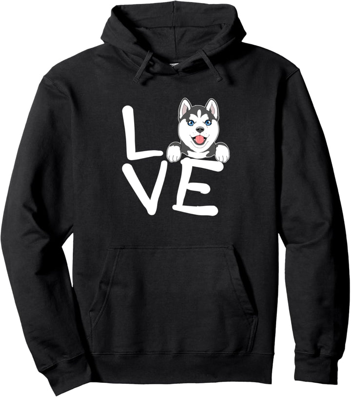 Süsse Liebe Husky Welpen Geschenk Pullover Hoodie