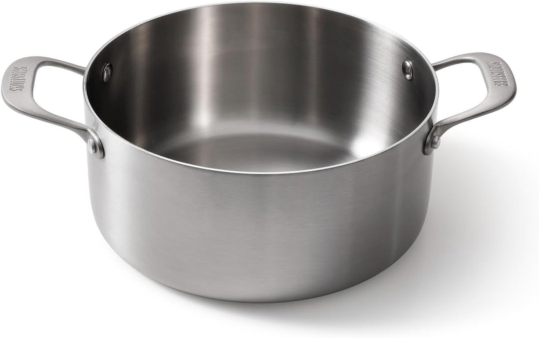 Skottsberg Edelstahl Kochtopf mit Deckel - Ø 24 cm - 4,75 L – PFAS frei, spülmaschinenfest - für Ind