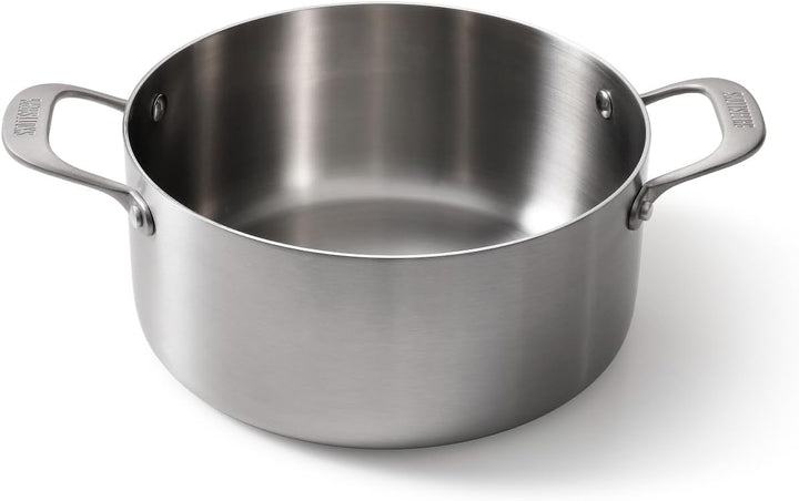 Skottsberg Edelstahl Kochtopf mit Deckel - Ø 24 cm - 4,75 L – PFAS frei, spülmaschinenfest - für Ind
