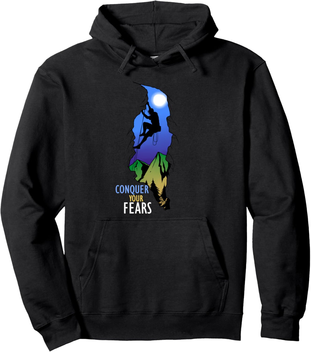 Ängste überwinden Klettergeschenk Pullover Hoodie