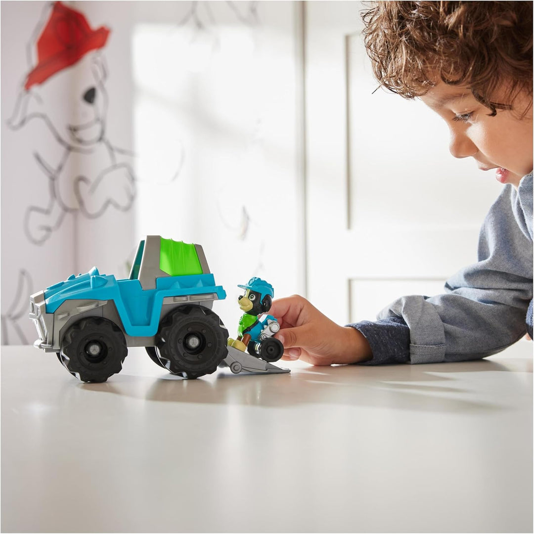 PAW PATROL, Dinosaurier-Rettungsfahrzeug mit Rex-Figur (Sustainable Basic Vehicle/Basis Fahrzeug), S