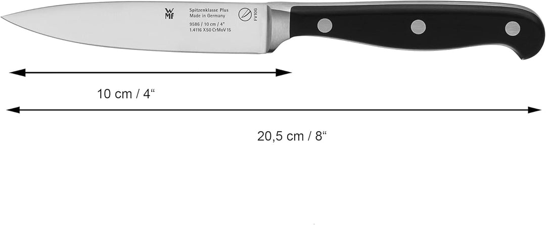 WMF Spitzenklasse Plus Messerset 3teilig Made in Germany, 3 Messer geschmiedet, Küchenmesser & Spitz