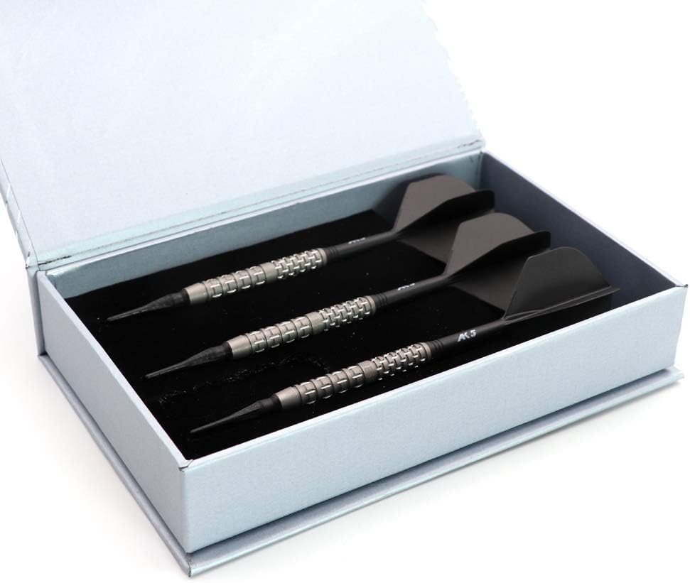 CUESOUL Dazzling 20g Soft Tip 90% Wolfram Dart Set Mattierte Oberfläche mit ROST Flügen CSDZ-DZR0120