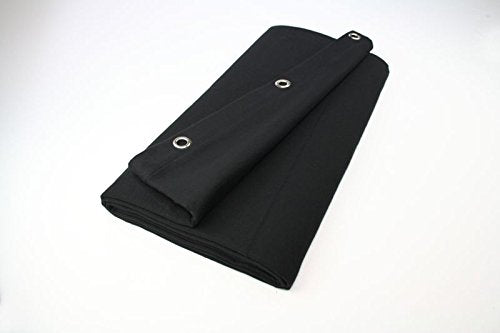 B1 Bühnenmolton konfektioniert, schwarz, 3m x 3m Vorhang/Studio Hintergrund