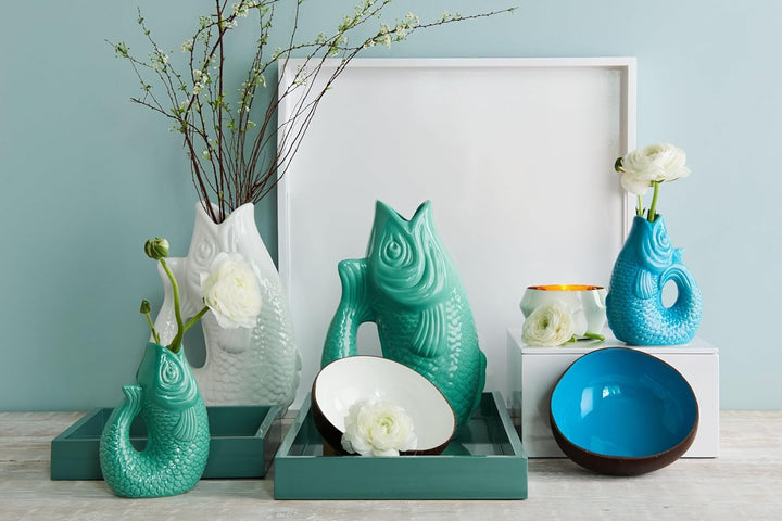 Gift Company - Monsieur - Vase/Blumenvase - Mint Cream - XS 8,5 x 5,5 x 12,5cm -0,2 Liter