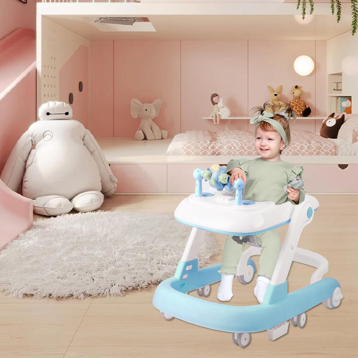 Babywalker Lauflernwagen 2in1 Lauflernwagen Lauflernwagen Wippfunktion Babywalker mit Rollen, Musik,