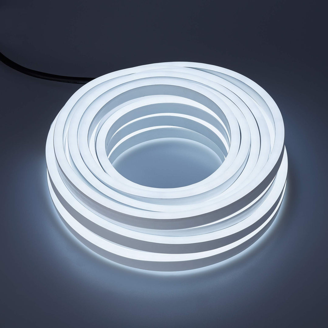 hellum LED Neon Lichtschlauch weiss / 1200 LEDs / 10 m/innen &amp; aussen/Zuleitung 1,5 m 416046 Kaltwei