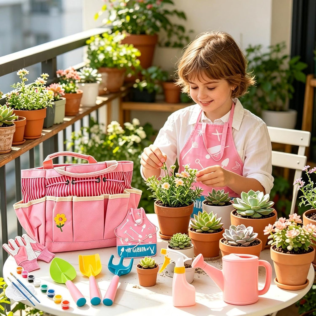 Generisch Garten-Set für Kinder Ergonomische Harke Handschuhe Schaufel | Outdoor-Spielzeug Gärtner-S