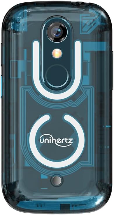 Unihertz Jelly Star (Blau) – Kleinstes 4G-Smartphone mit LED-Licht und 3-Zoll-Display, Android 13, 8