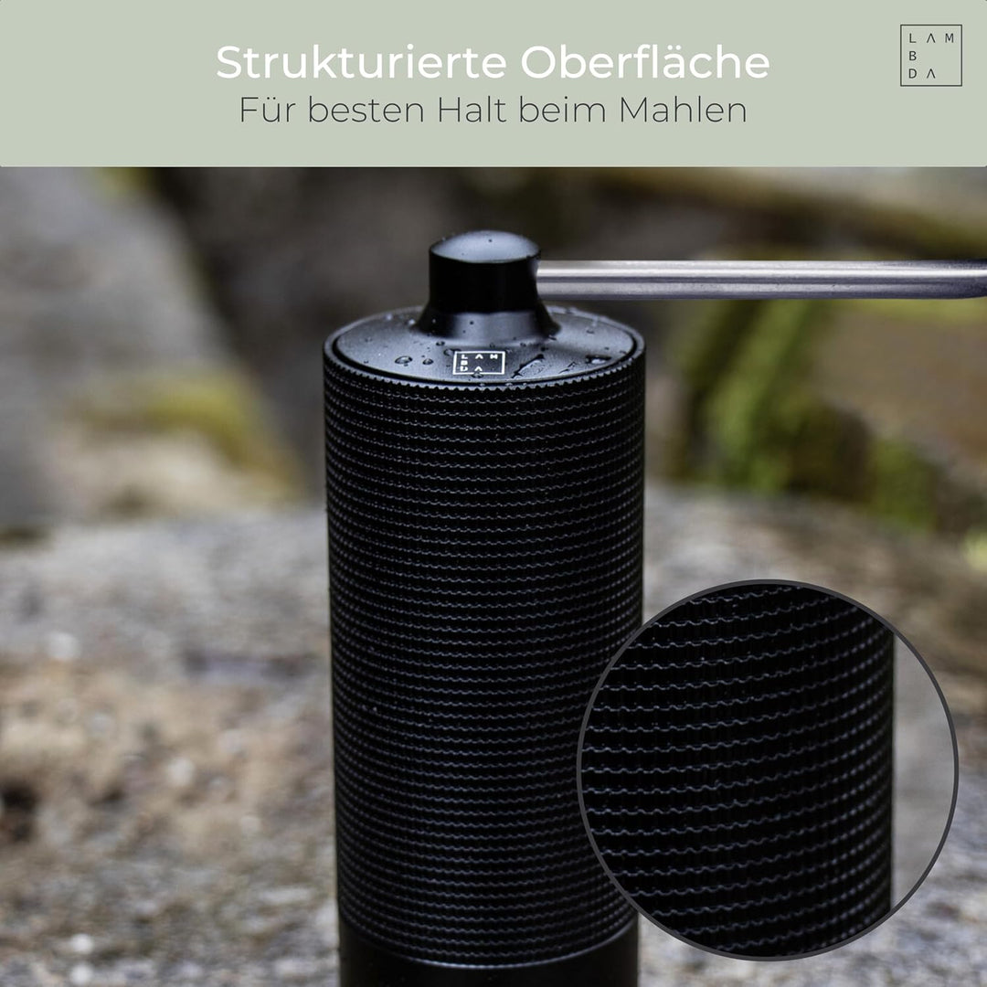 LAMBDA COFFEE® TERRA SIGMA I Espressomühle mit 108 einstellbaren Mahlgraden mit 0,055mm Einstellpräz