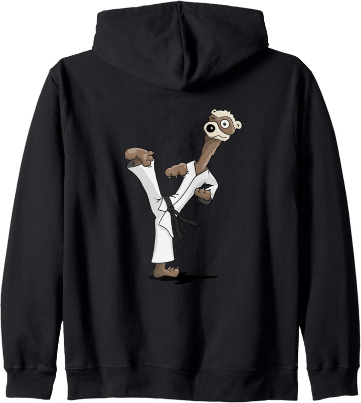TaeKwonDo Frettchen Kampfsport Kung-Fu Sidekick Kapuzenjacke