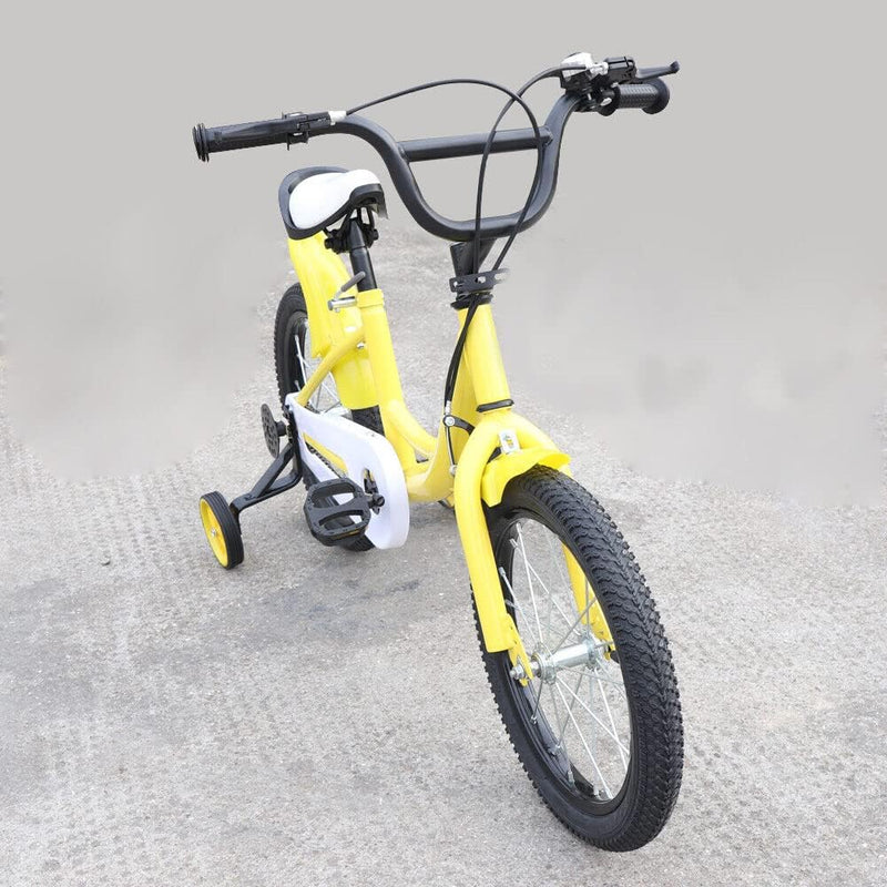 GramStudio 16 Zoll Kinderfahrrad, Kinderfahrräder mit Abnehmbare Stützrädern und Schutzbleche Mädche