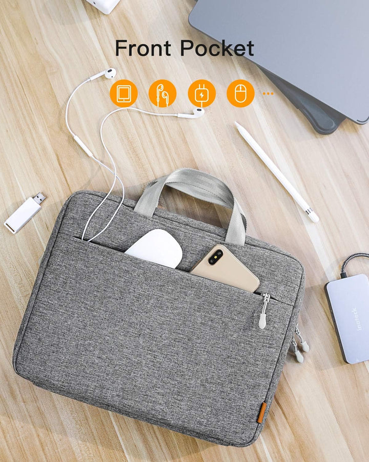 Inateck Laptoptasche Hülle kompatibel mit iPad Pro 12.9 M2 2022 M1 2021, MacBook Pro 13 M2/M1 2022-2