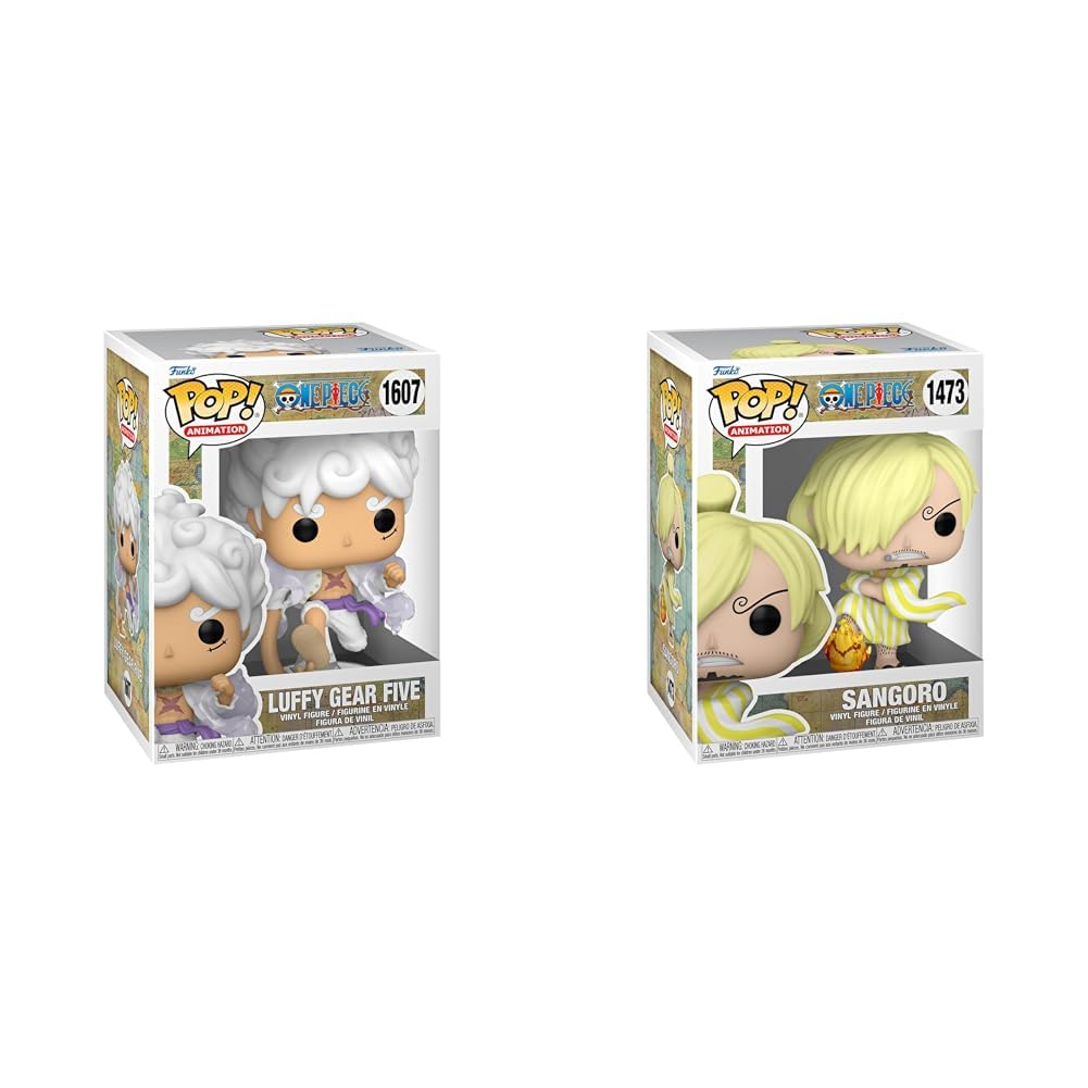 Funko POP! Animation: One Piece S8 - Monkey D. Luffy & Pop! Animation: One Piece - Vinsmoke Sanji -