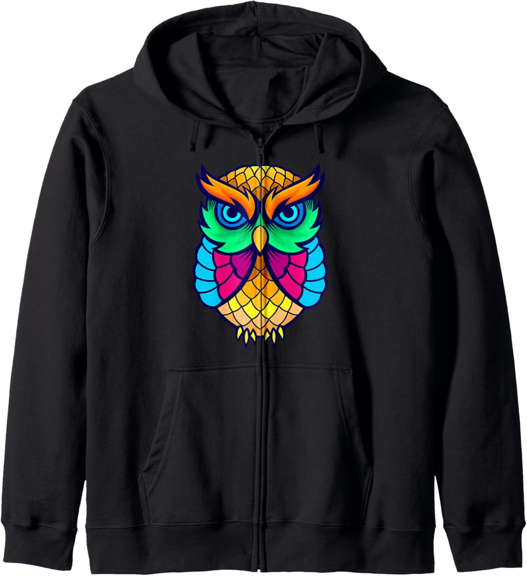 Coole Herren Damen Kinder Graphic Tees - Eulen Kurzarm Kapuzenjacke