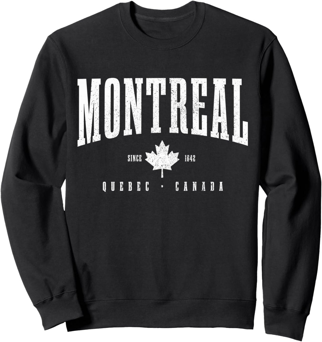 Montreal Est. 1642 Quebec Kanada Maple Leaf Patriotic Pride Sweatshirt