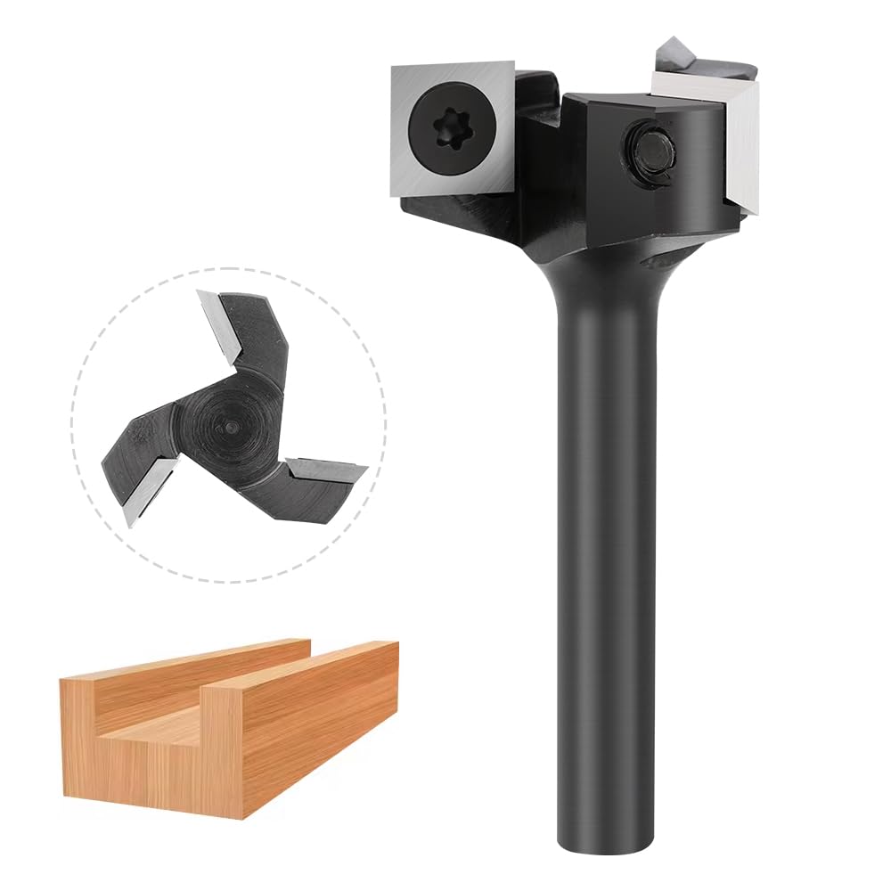BALUGAEA Planfräser 8mm Schaft Durchmesser 35 mm Hobelfräser Hobelfräser Wendeplattenfräser Nutfräse
