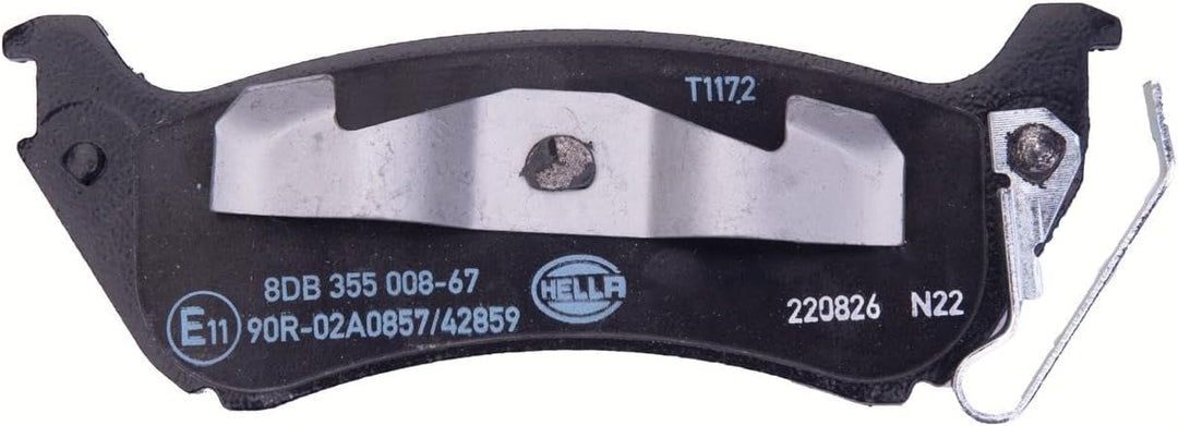 HELLA PAGID 8DB 355 008-671 Bremsbelagsatz - T1172 - Dicke/Stärke: 16.7mm - Bremssystem: Bosch - mit