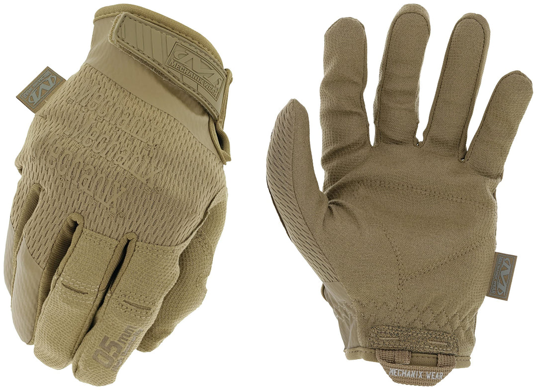 Mechanix Wear: Specialty 0,5 mm Coyote Tactical Arbeitshandschuhe mit hoher Fingerfertigkeit (Medium
