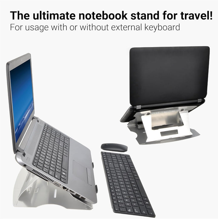 Desq 1506 Notebook-Stand Aluminium mit Tasche, Silber